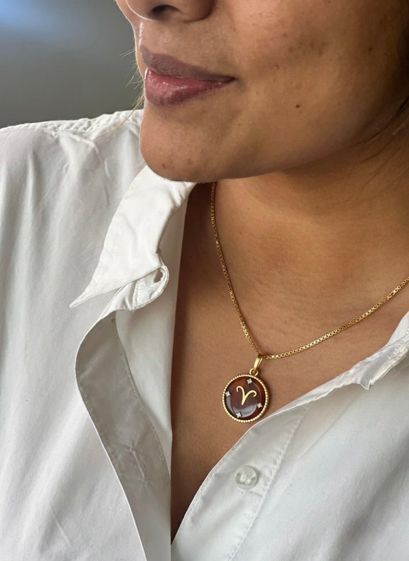 Aries Zodiac Pendant
