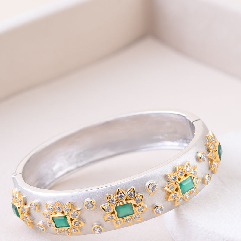 Emerald Bloom Bangle
