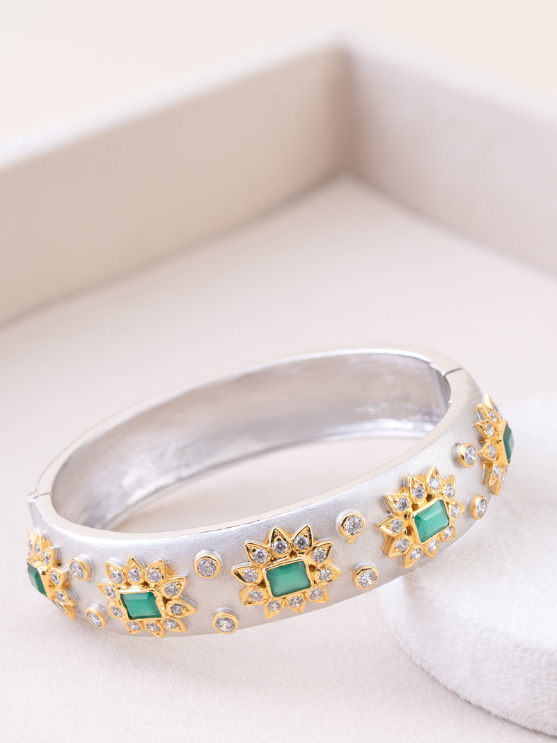 Emerald Bloom Bangle