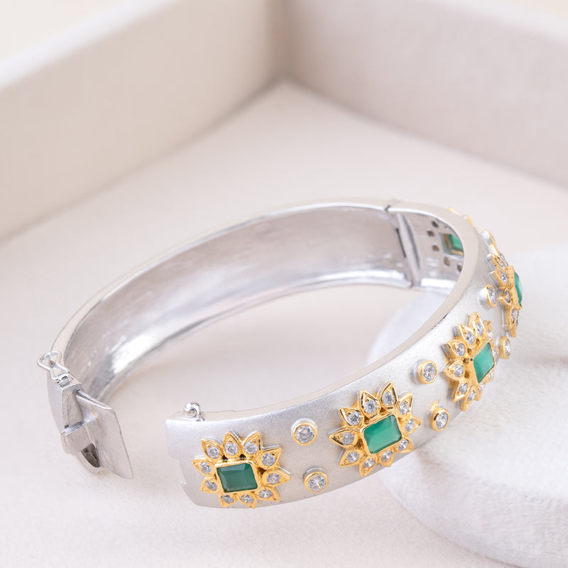 Emerald Bloom Bangle