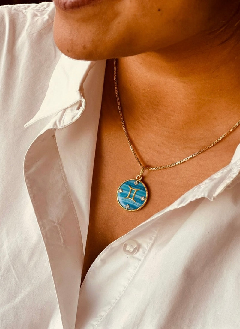 Gemini Zodiac Pendant