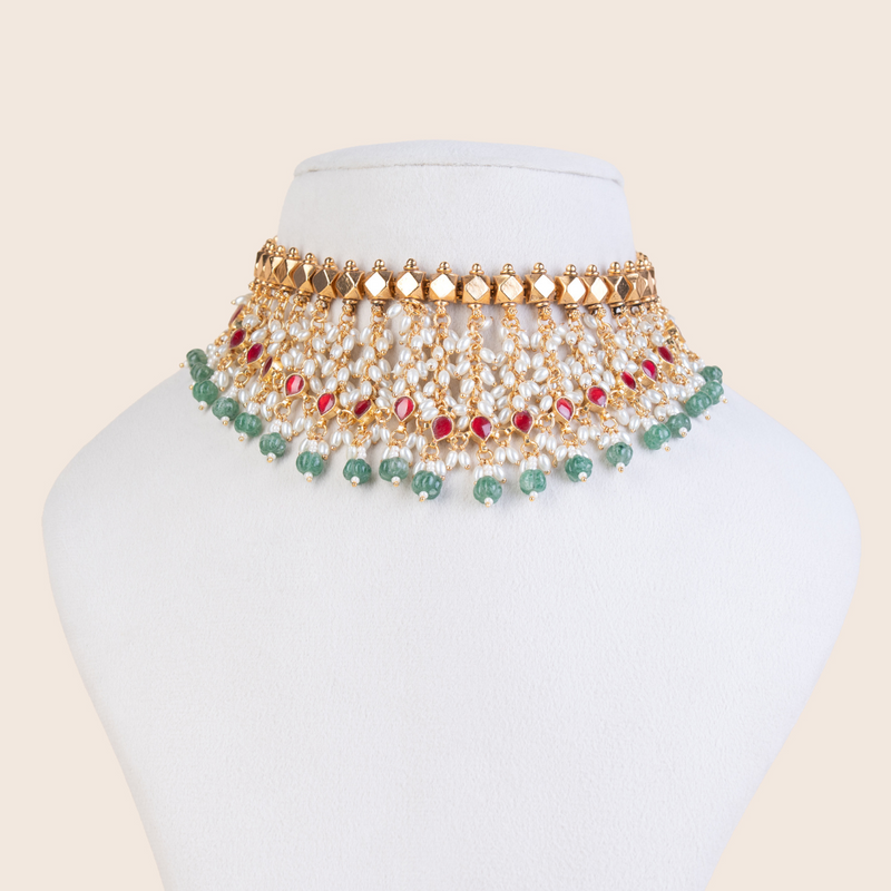 Nirjhari  Necklace Set