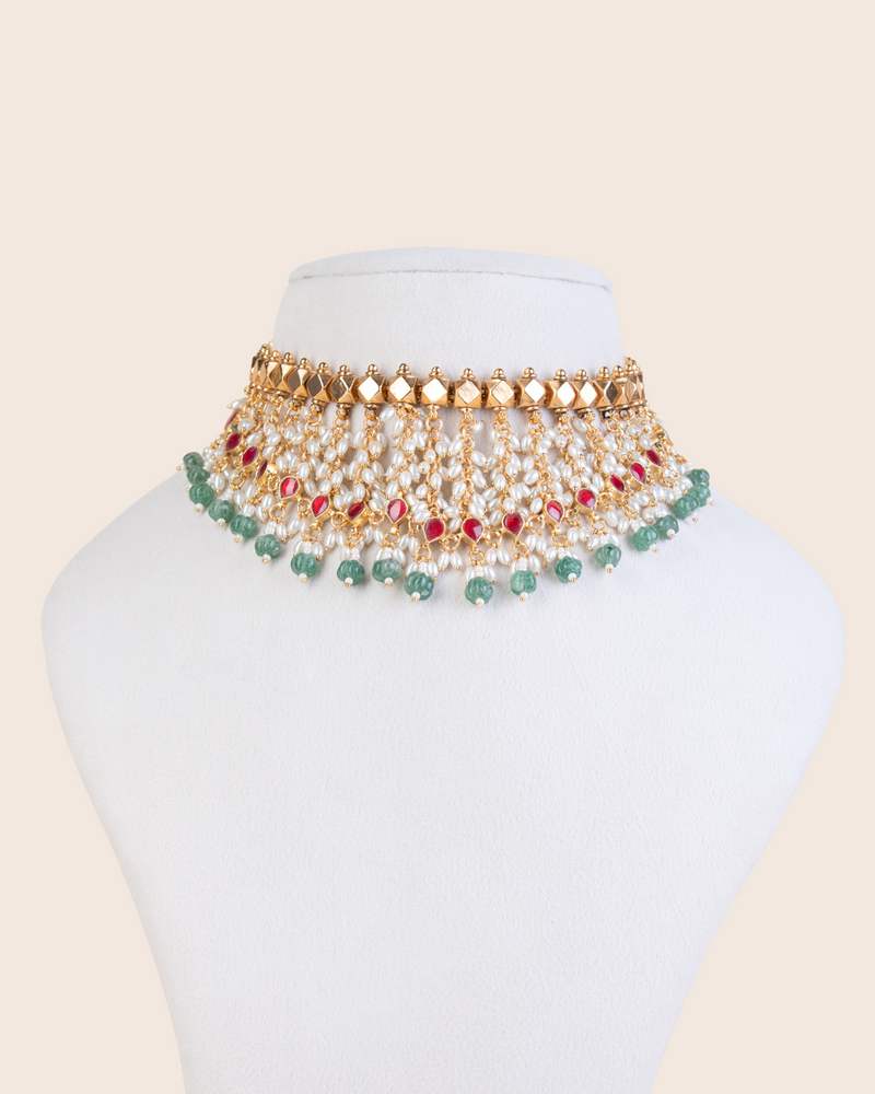 Nirjhari  Necklace Set